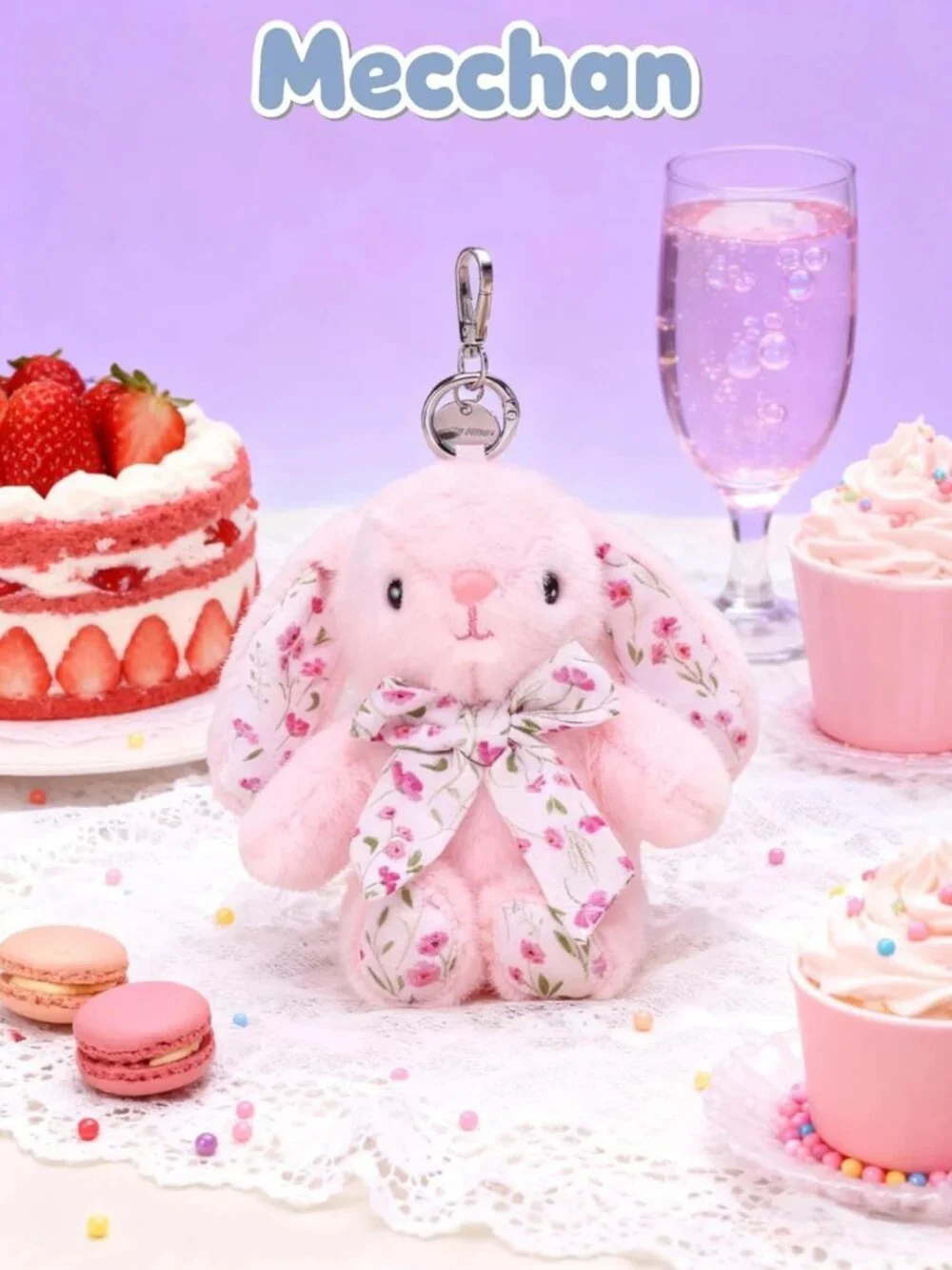 Cute Rabbit Keychain for Backpack | Adorable Bag Charm for Women & Teens